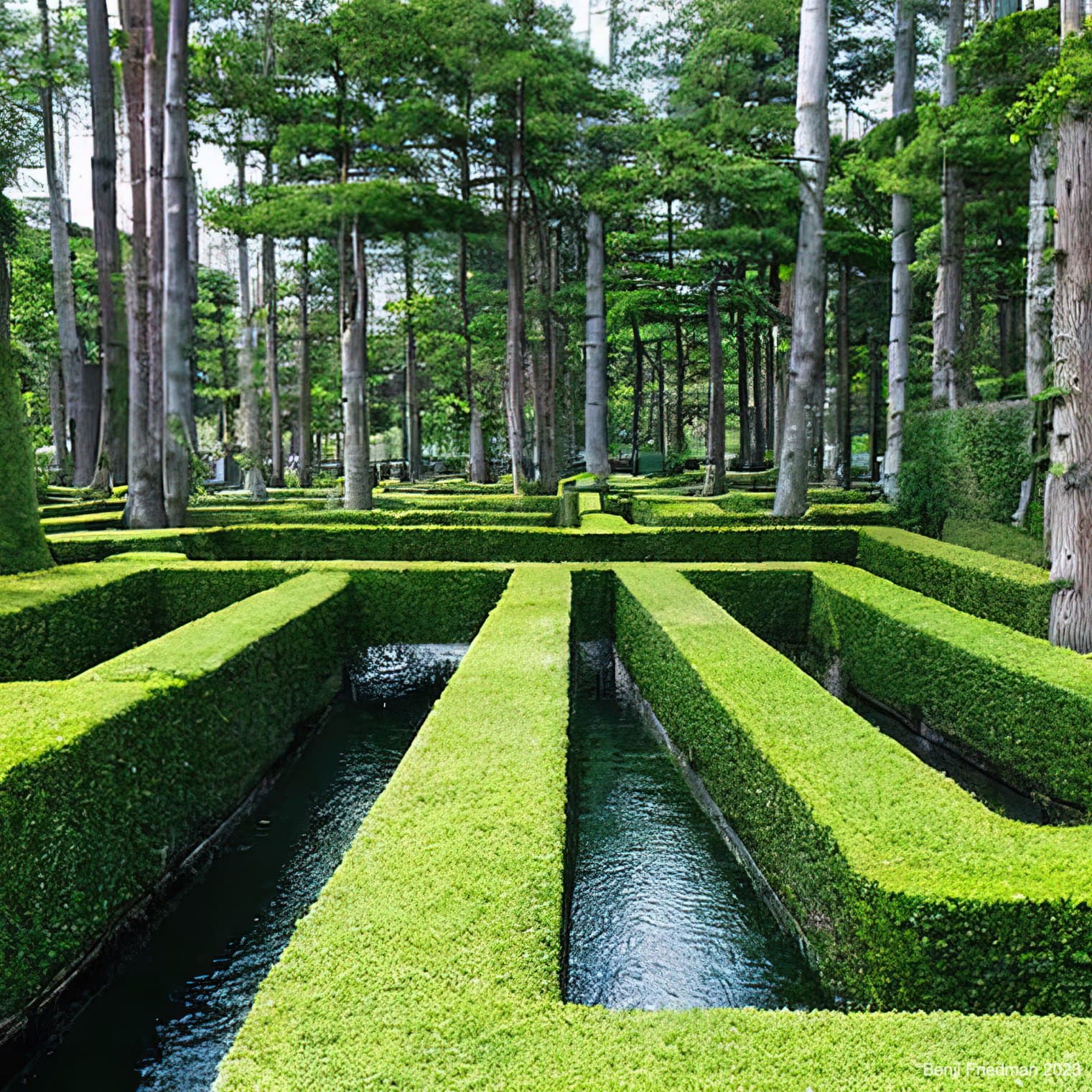 Forest Mazes — Synthography by Benji Friedman