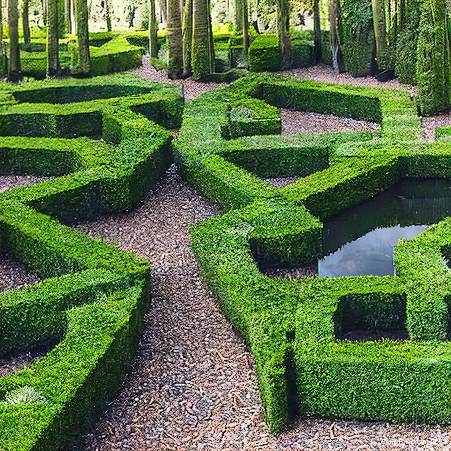 Forest Mazes — landscape from latent space by Benji Friedman