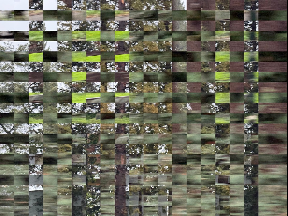 Pixel sort art