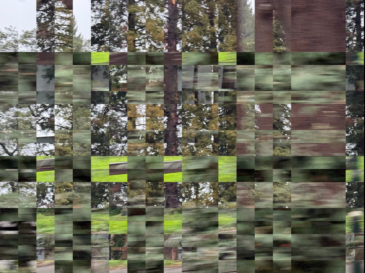 Pixel sort art